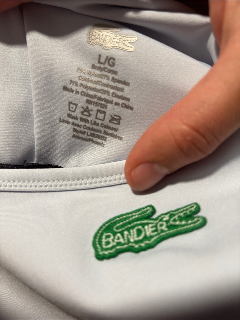 New Nwt Lacoste X Bandier Full Catsuit Onesie Limited Edition Size Large — image 5 of 7